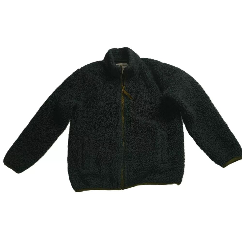 Amazon Essentials Boys Polar Fleece Lined Sherpa Full-Zip Jacket Green Sz M B002